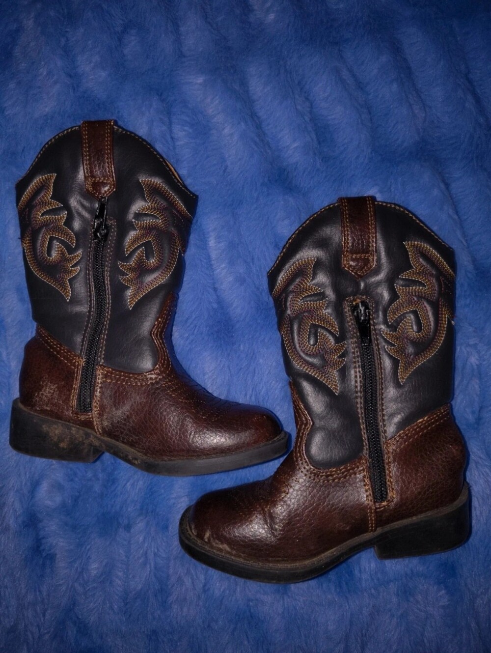 Magellan Western Zip Cowboy Boots